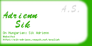 adrienn sik business card